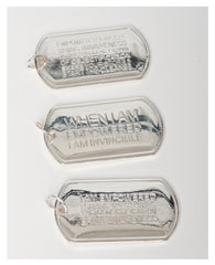 DOG TAG 3 WITH INSCRIPTION
