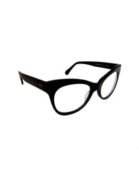 SQUARE CAT EYE GLASSES BLACK