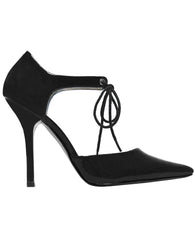 ZORA ANKLE TIE BLACK