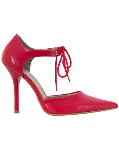 ZORA ANKLE TIE RED