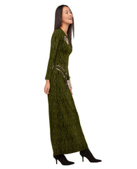 LONG SLEEVE CREWNECK MAXI DRESS