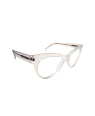 SQUARE CAT EYE GLASSES CLEAR