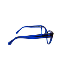 SQUARE CAT EYE GLASSES COBALT