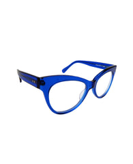 SQUARE CAT EYE GLASSES COBALT