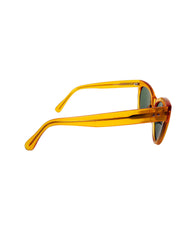 SQUARE CAT EYE SUNGLASSES AMBER