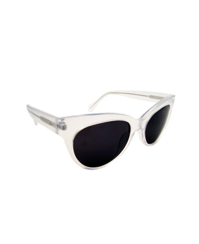 SQUARE CAT EYE SUNGLASSES CLEAR