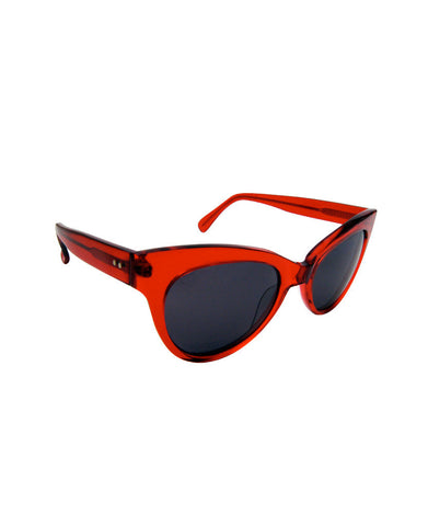 SQUARE CAT EYE SUNGLASSES RED