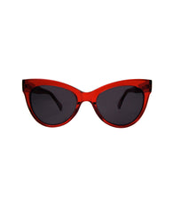 SQUARE CAT EYE SUNGLASSES RED