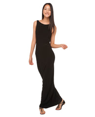 V BACK NECK MAXI GOWN